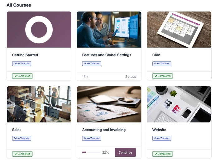 Odoo eLearning Platform